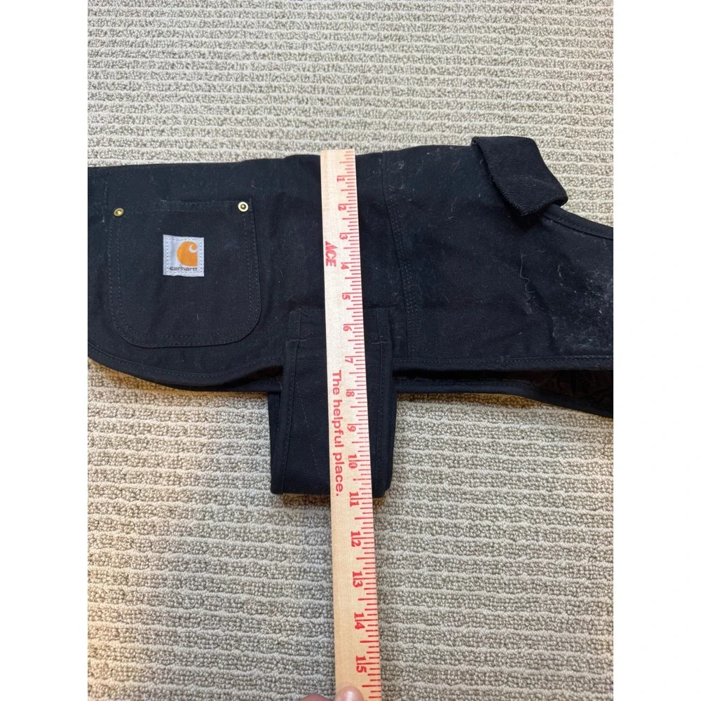 Carhartt Chore Coat Dog Vest Black Cotton Duck Canvas Quilted Lining Medium